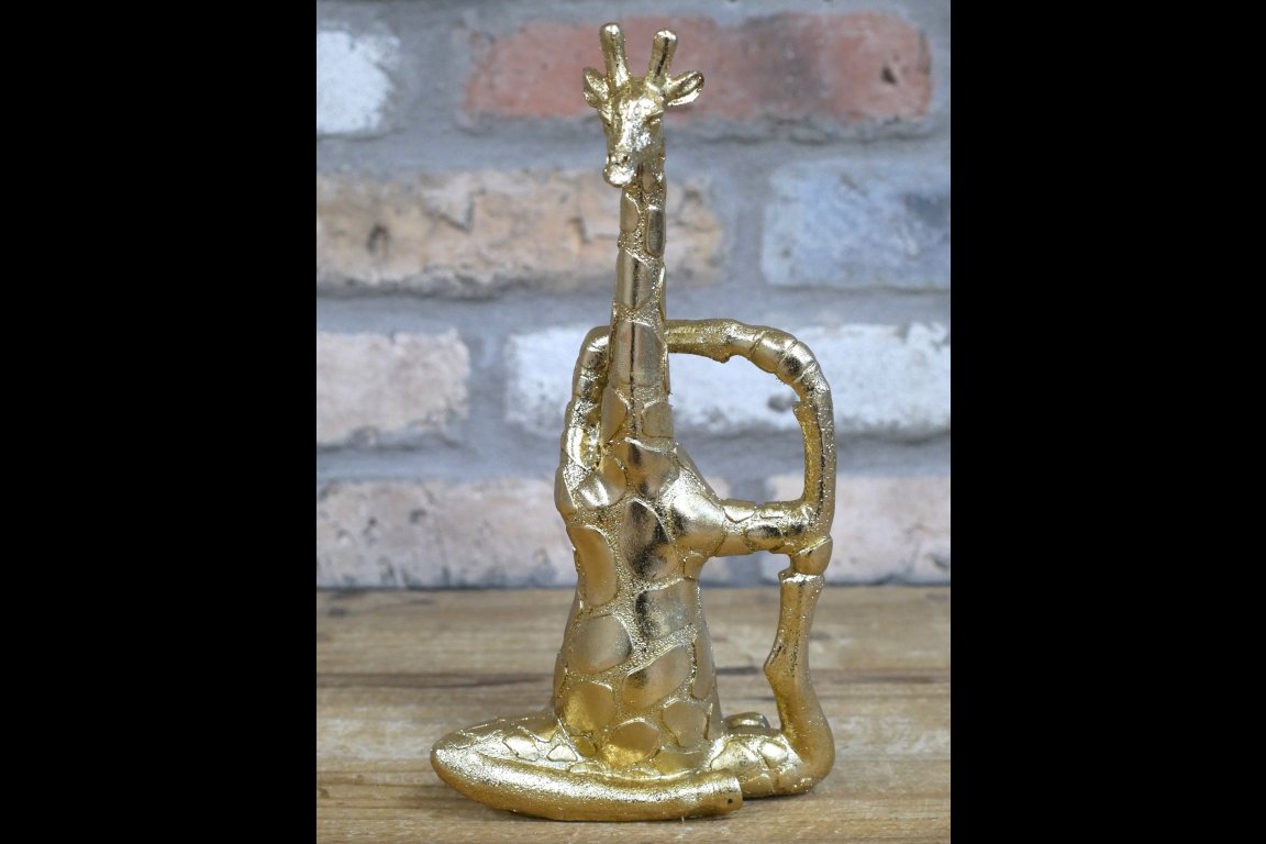 Set Of 3 Yoga Giraffes