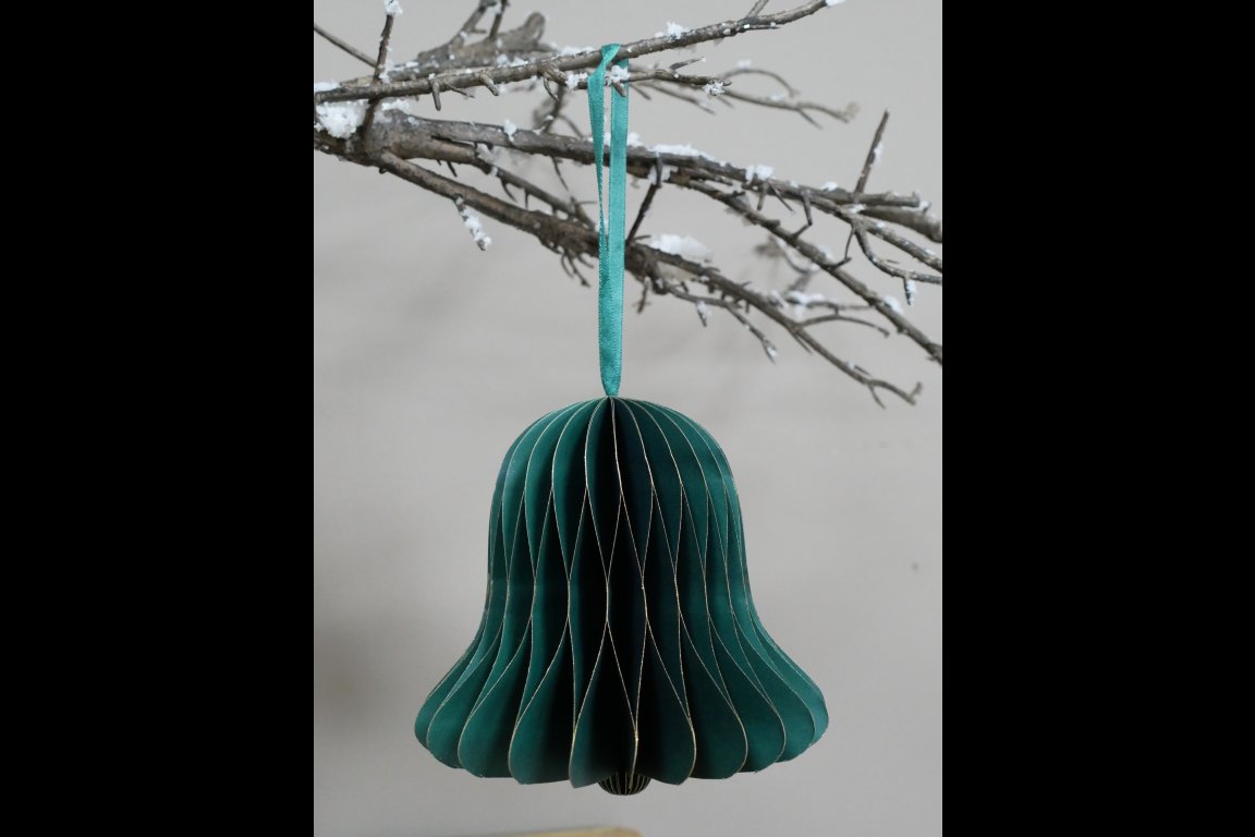 Set of 4 Decorations (15cm) - Green
