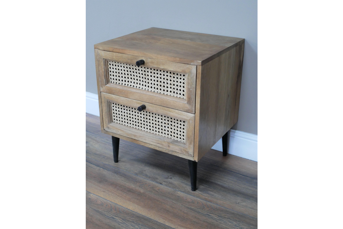 Rattan Bedside Cabinet