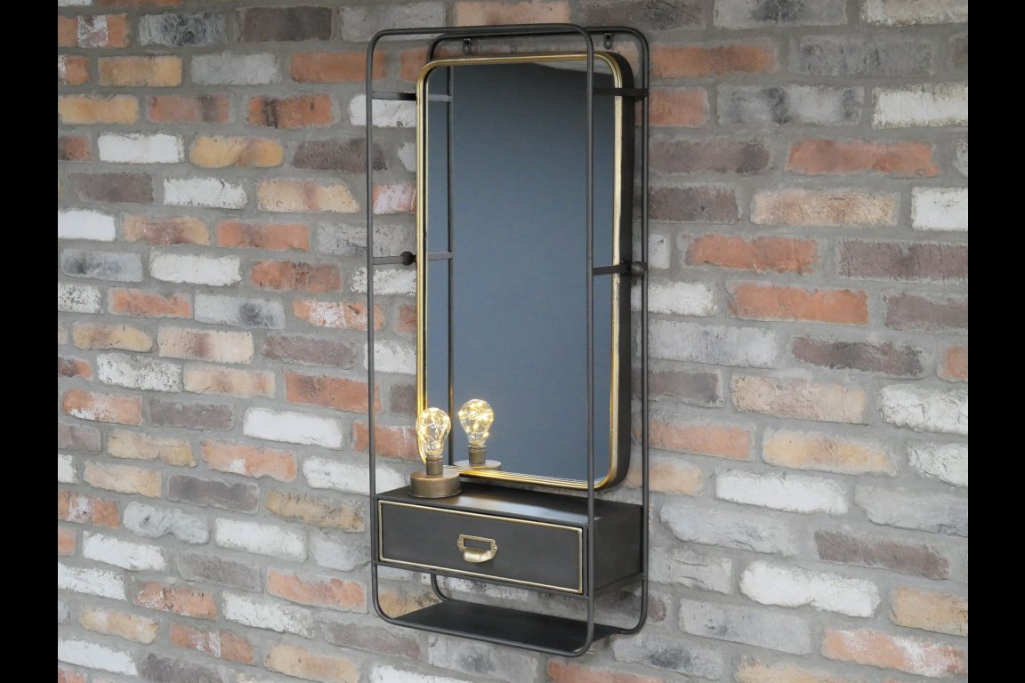 Wall Unit With Mirror