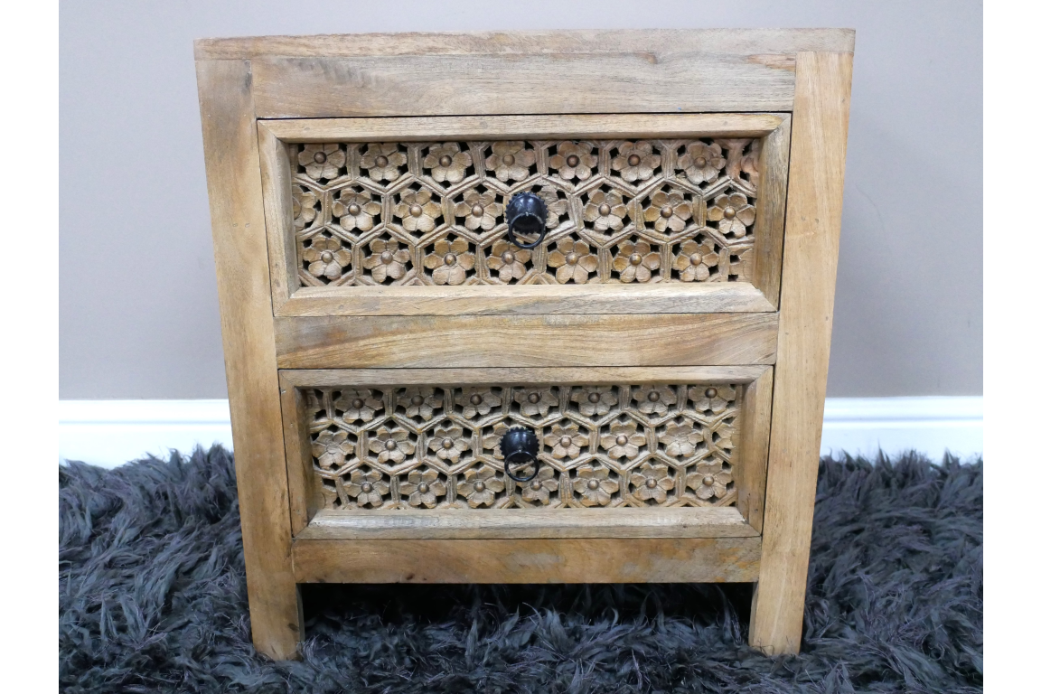 2 Drawer Bedside Cabinet