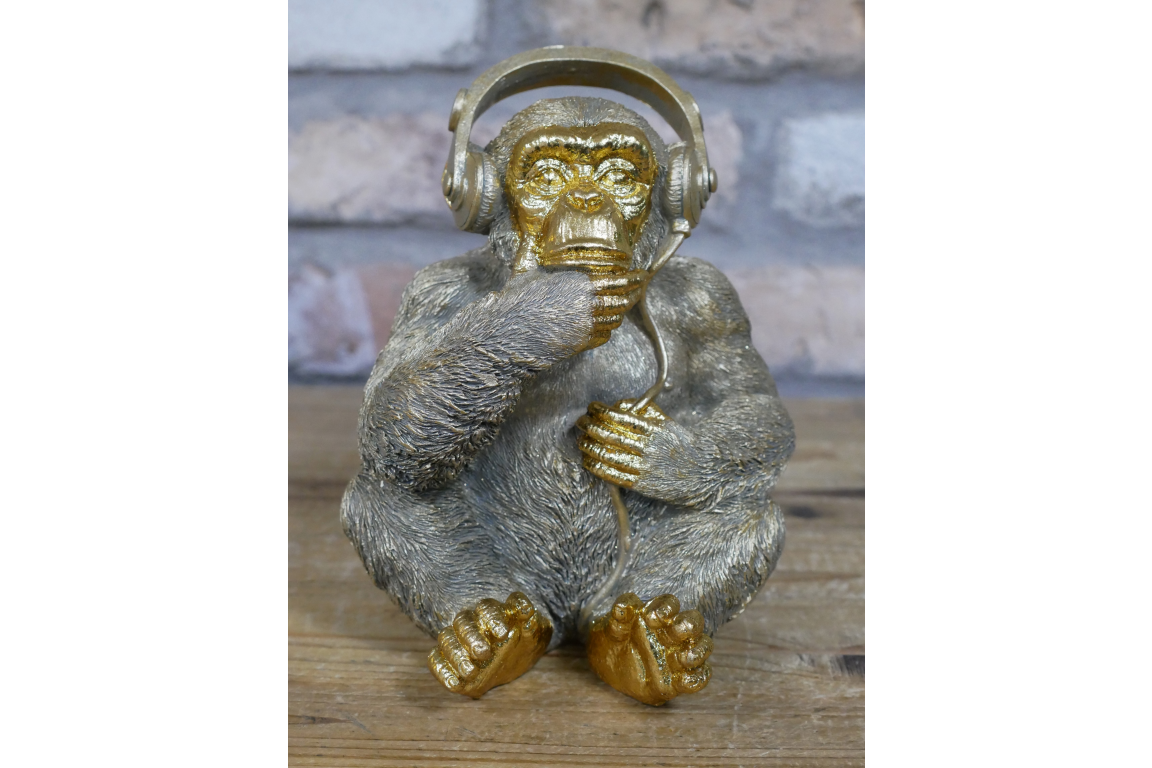 Monkey With Headphones