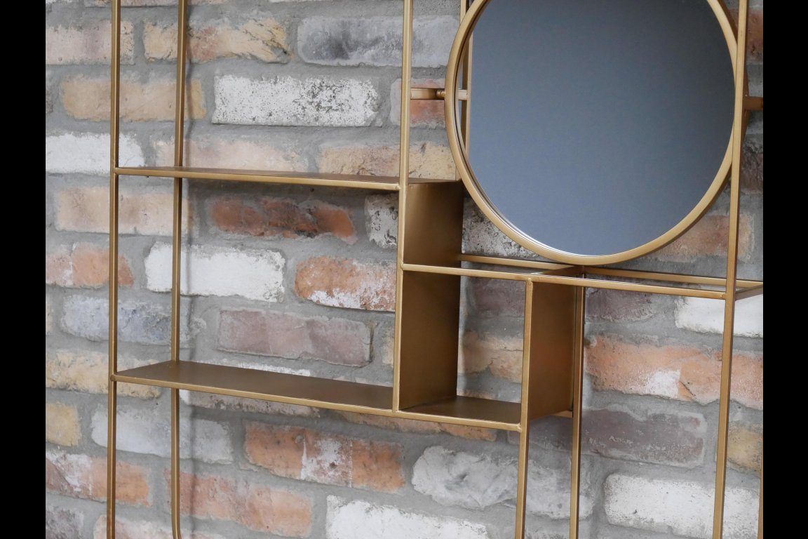 Wall Unit With Mirror
