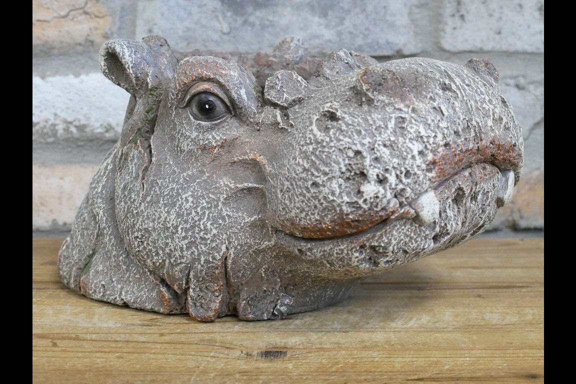Hippo Head Planter