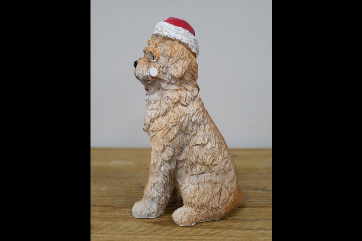 Christmas Dog With Candy Cane