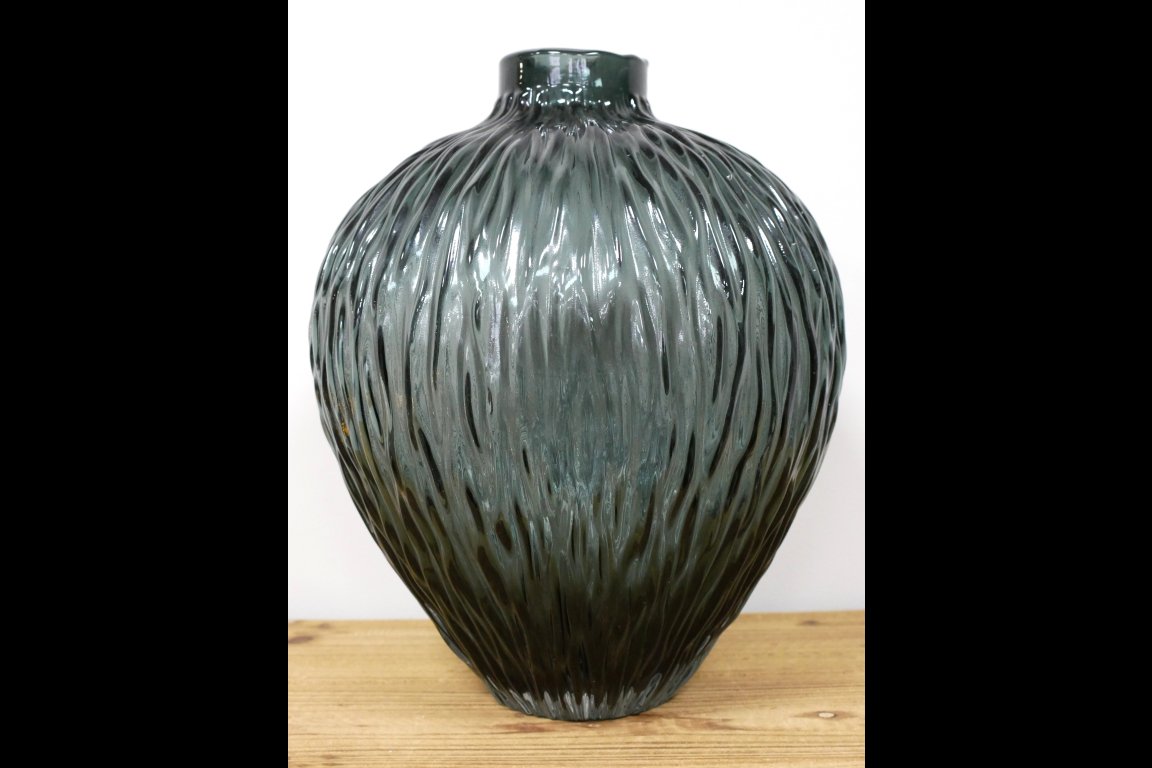 Black Glass Vase