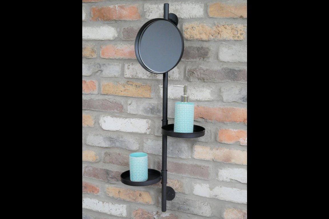 Utility Mirror And Shelves