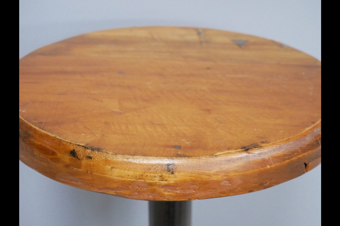 Stool With Wooden Top