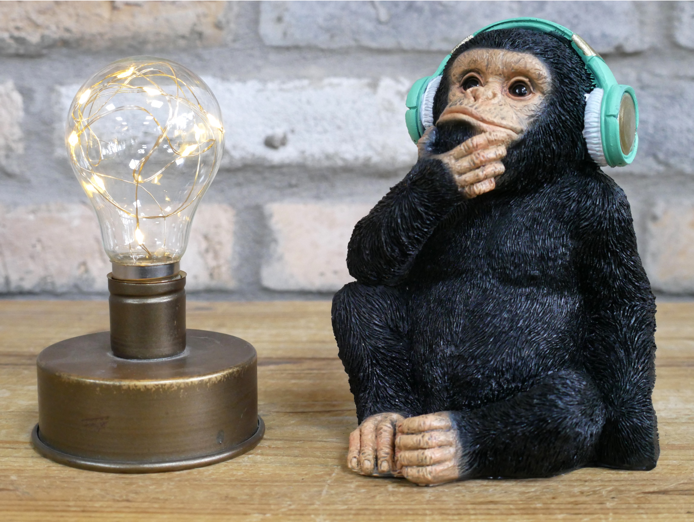 Monkey With Headphones