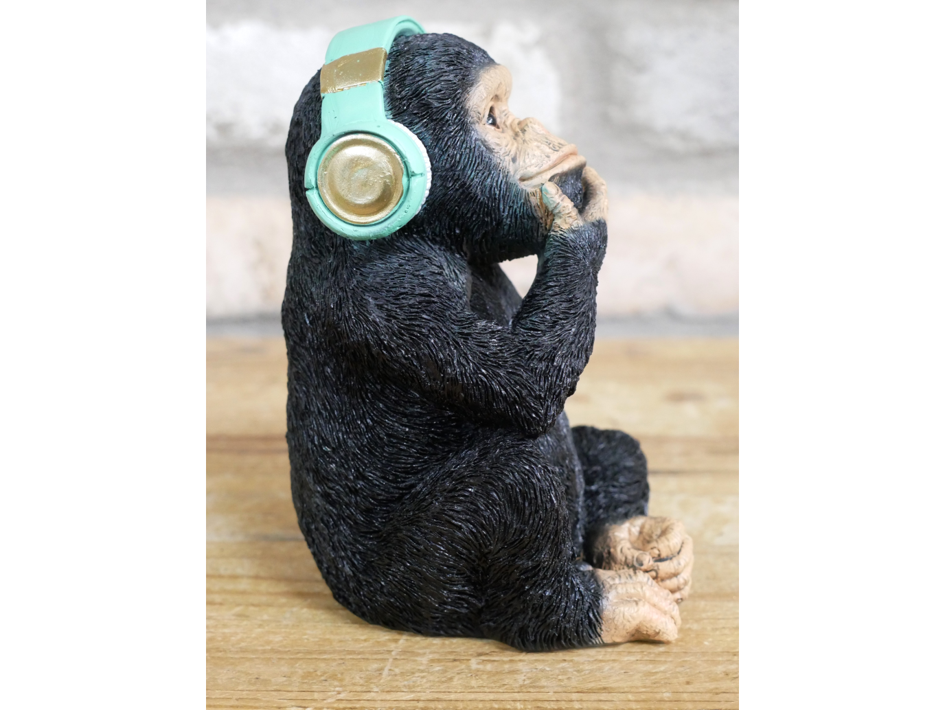 Monkey With Headphones