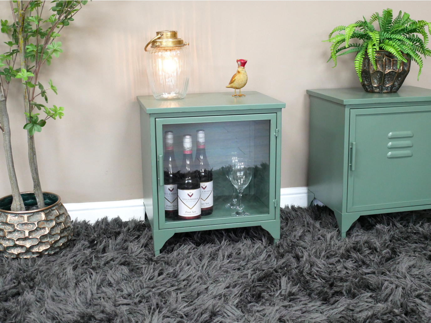 Industrial Bedside Cabinet