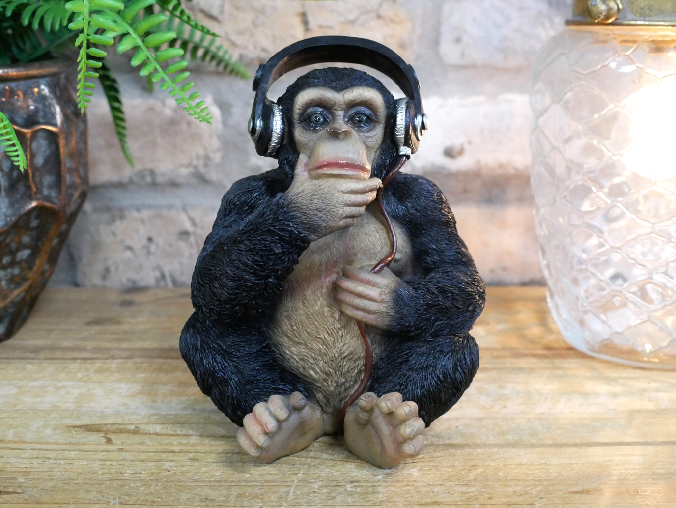 Monkey With Headphones