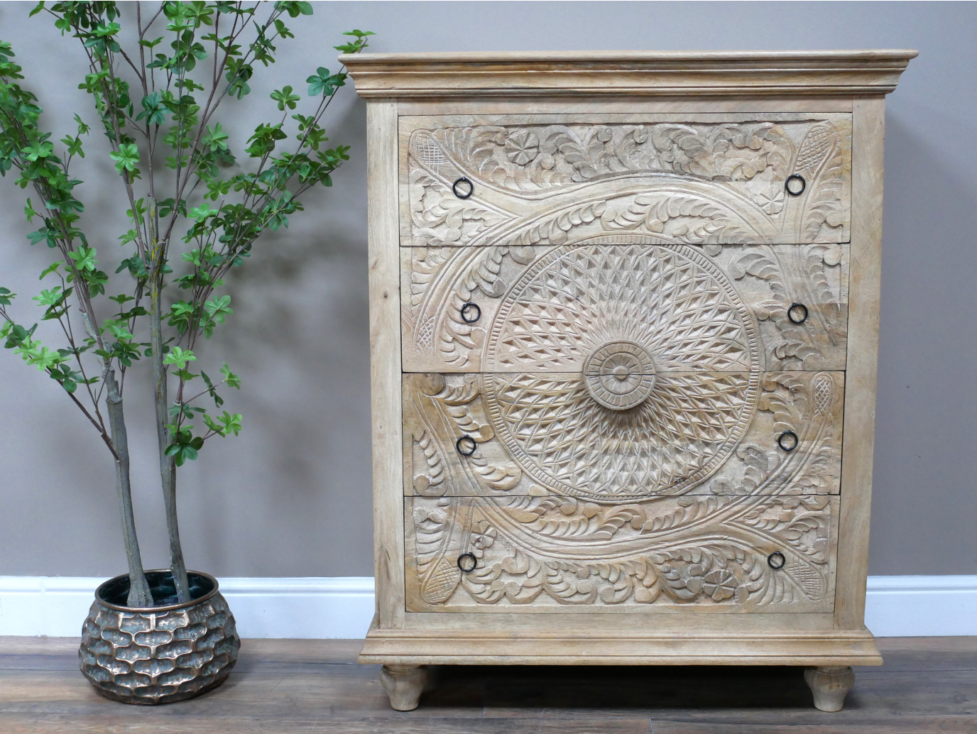 Carved Chest Of Drawers