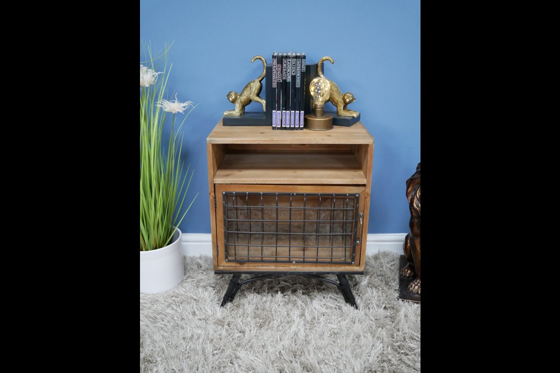 Industrial Bedside Cabinet