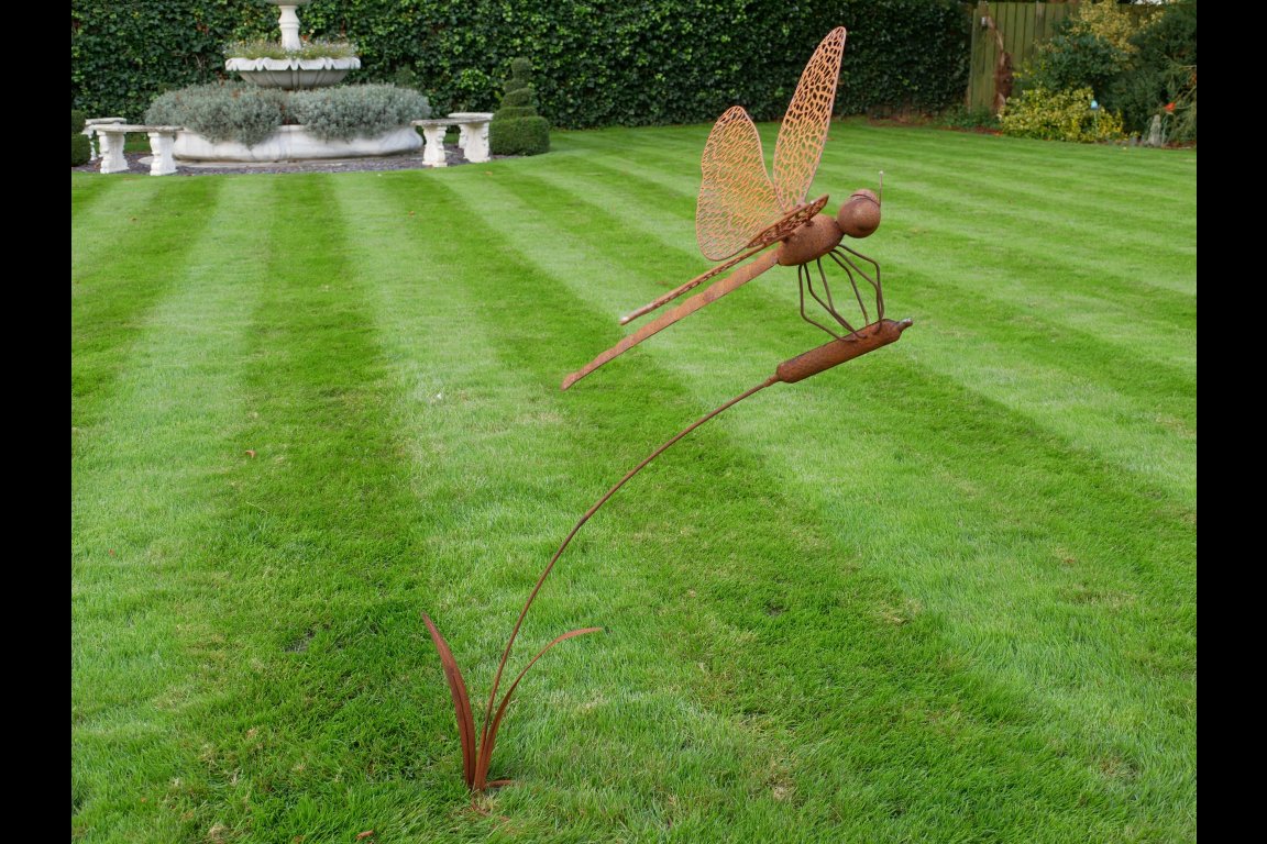 Rusty Dragonfly Stake