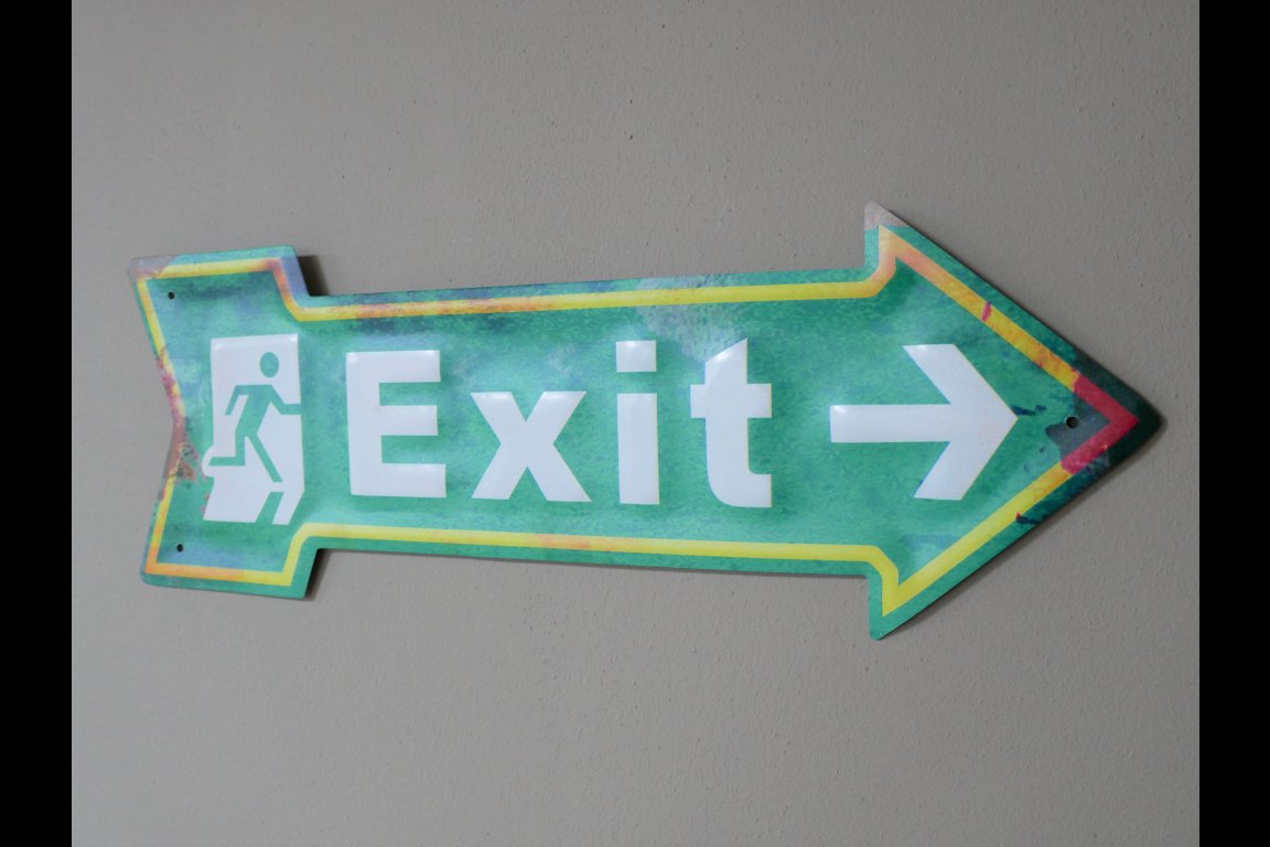 Sign (Exit)