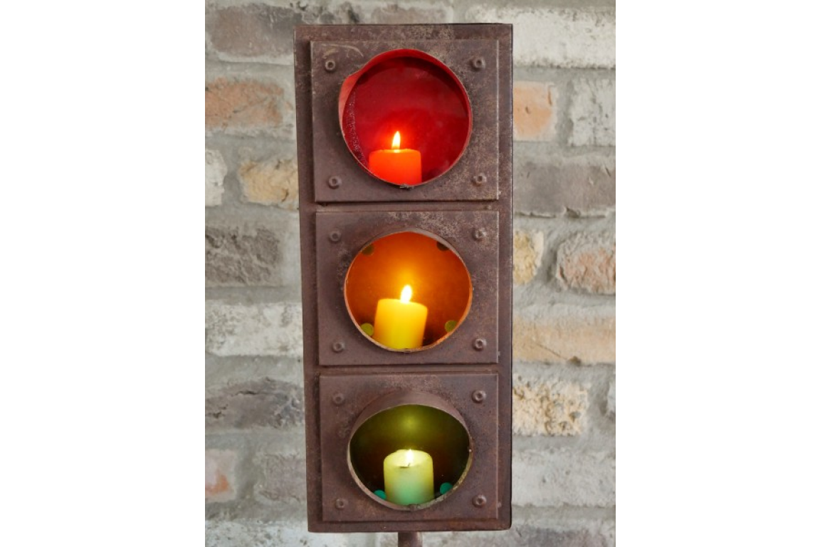 Traffic Light Candle Holder