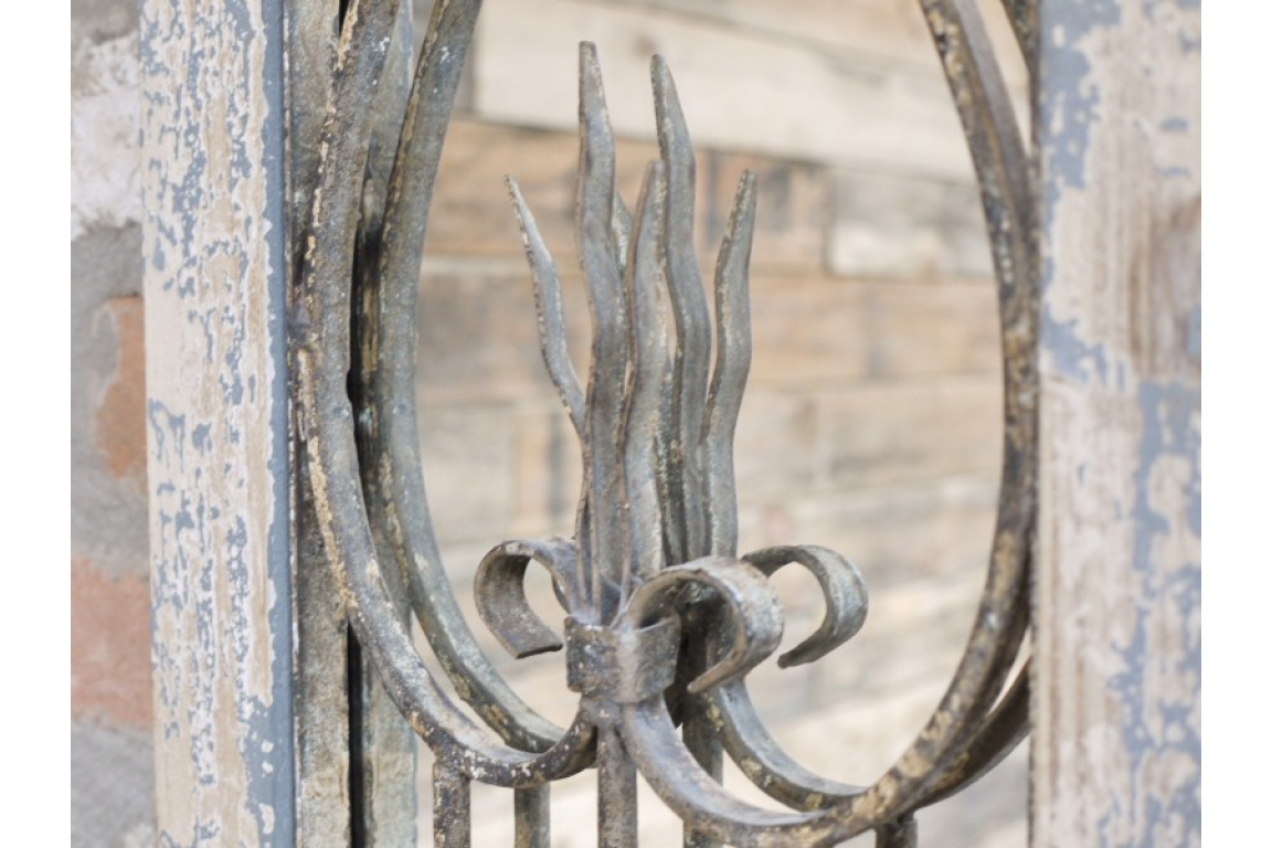 Large Rustic Door Mirror