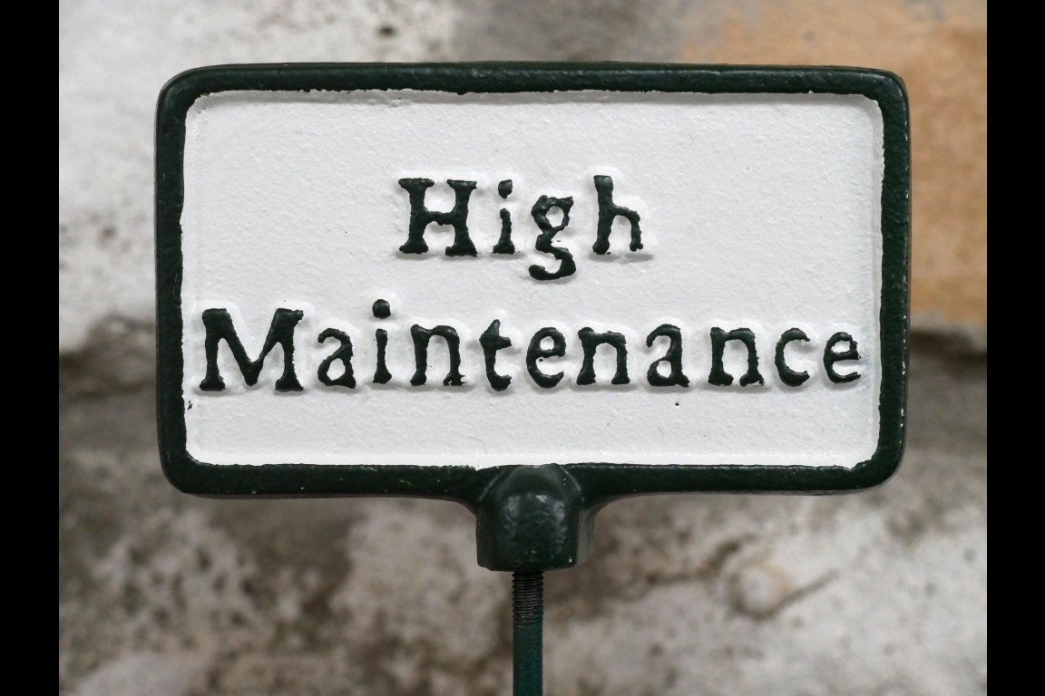 Plant Sign - High Maintenance