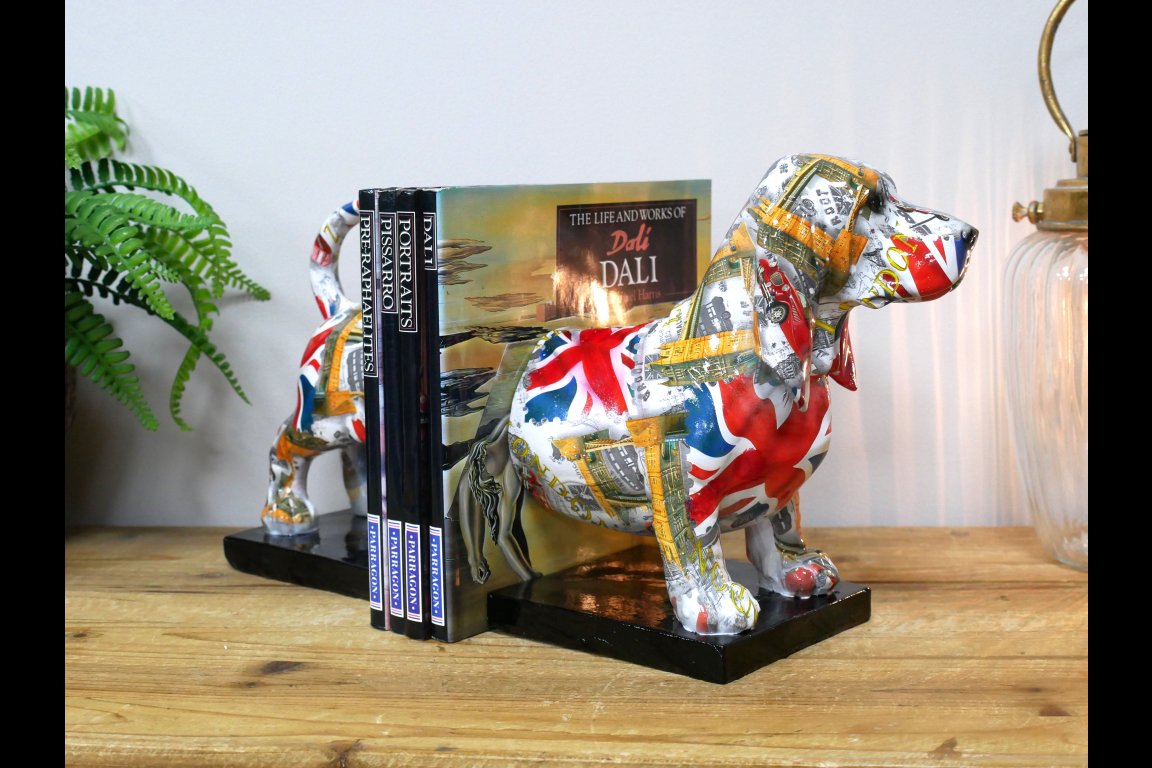 British Dog Bookends