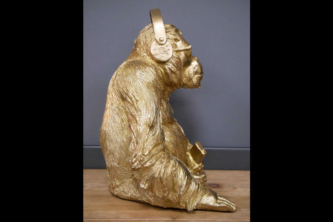Gorilla With Headphones