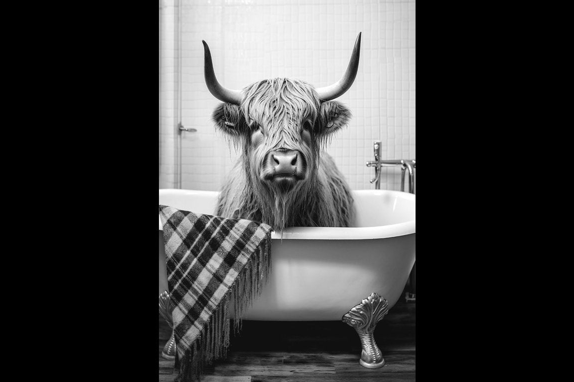 Highland Cow Wall Art