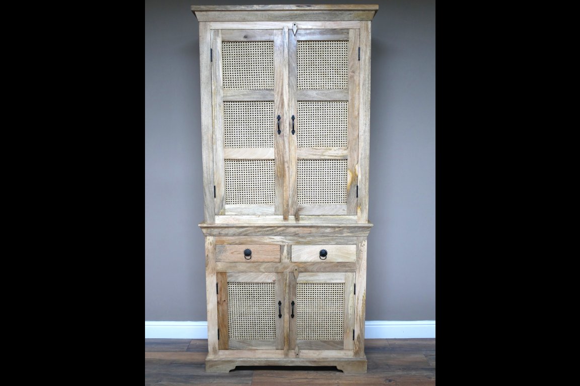 Large Rattan Storage Cabinet