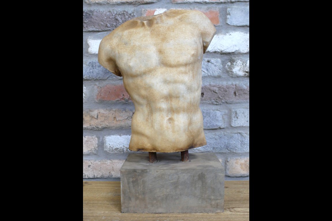 Hand Carved Marble Torso