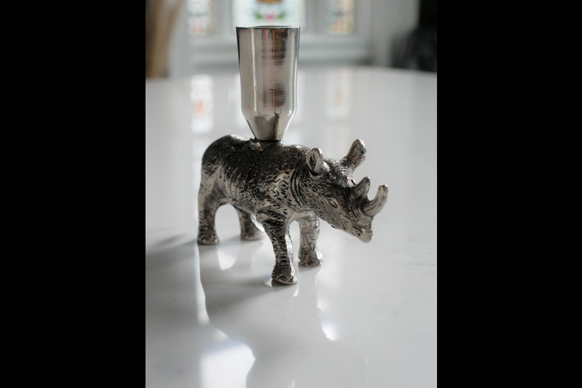 Rhino Candle Holder