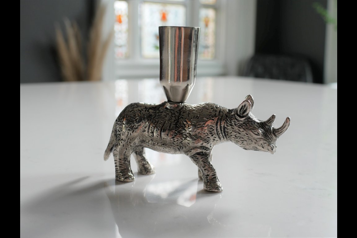 Rhino Candle Holder