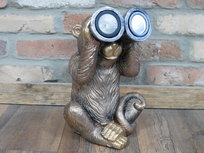 Monkey With Solar Lights