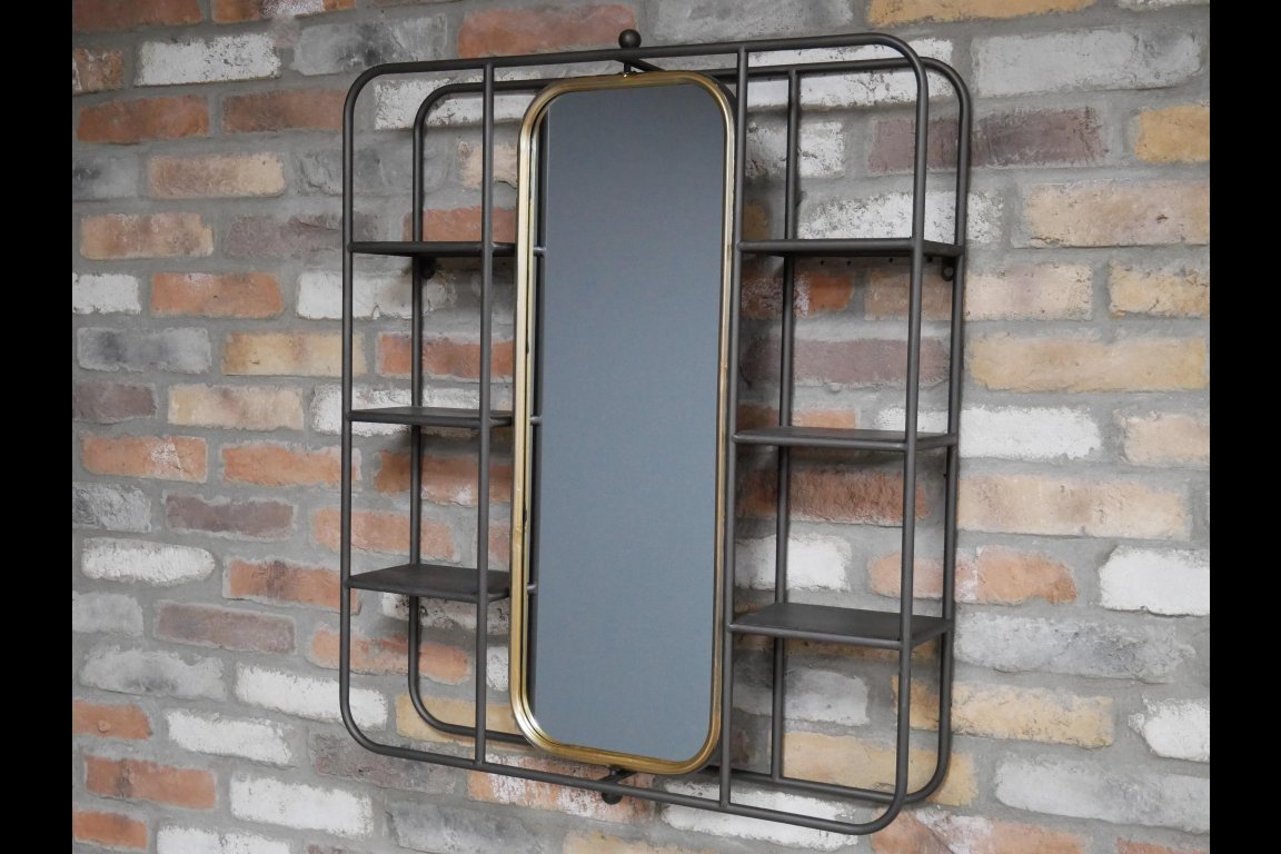Wall Unit With Mirror