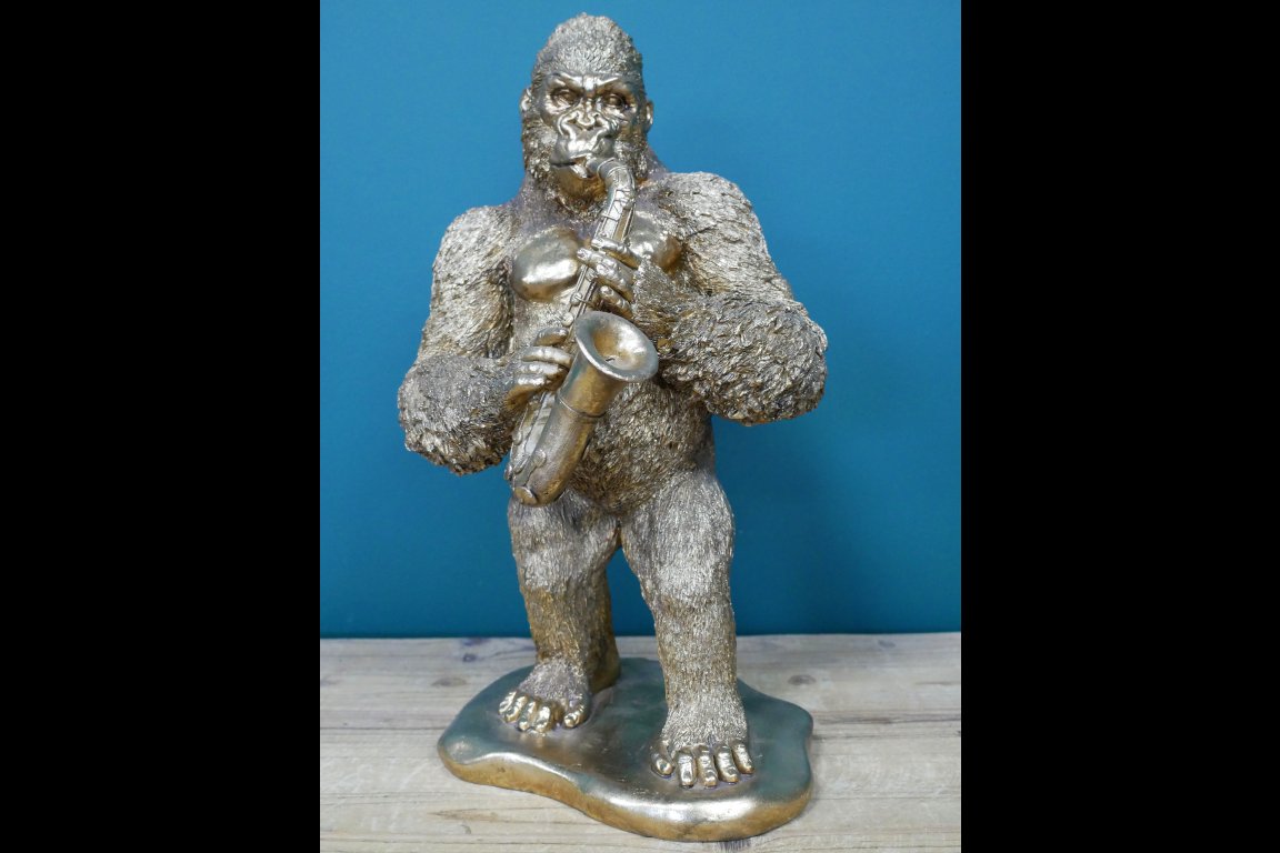 Gorilla Playing Sax
