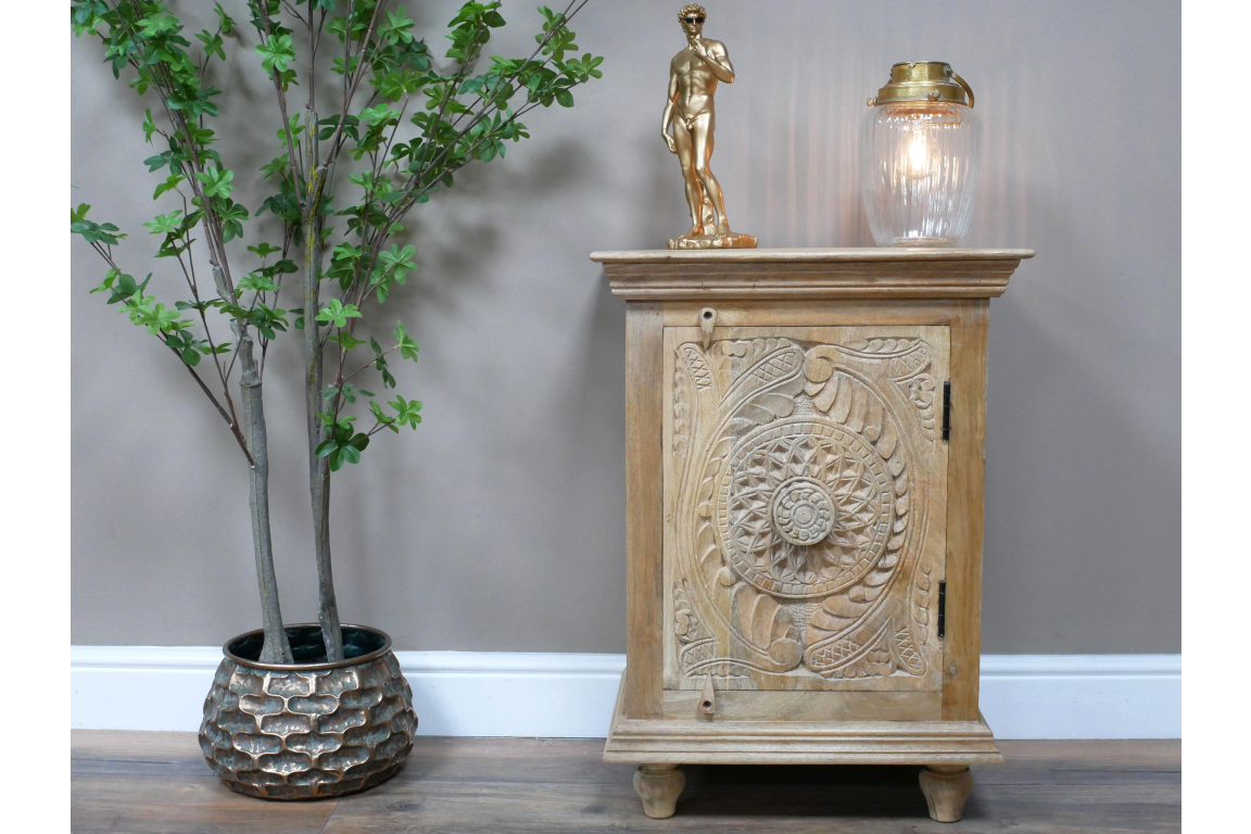 Carved Storage Cabinet