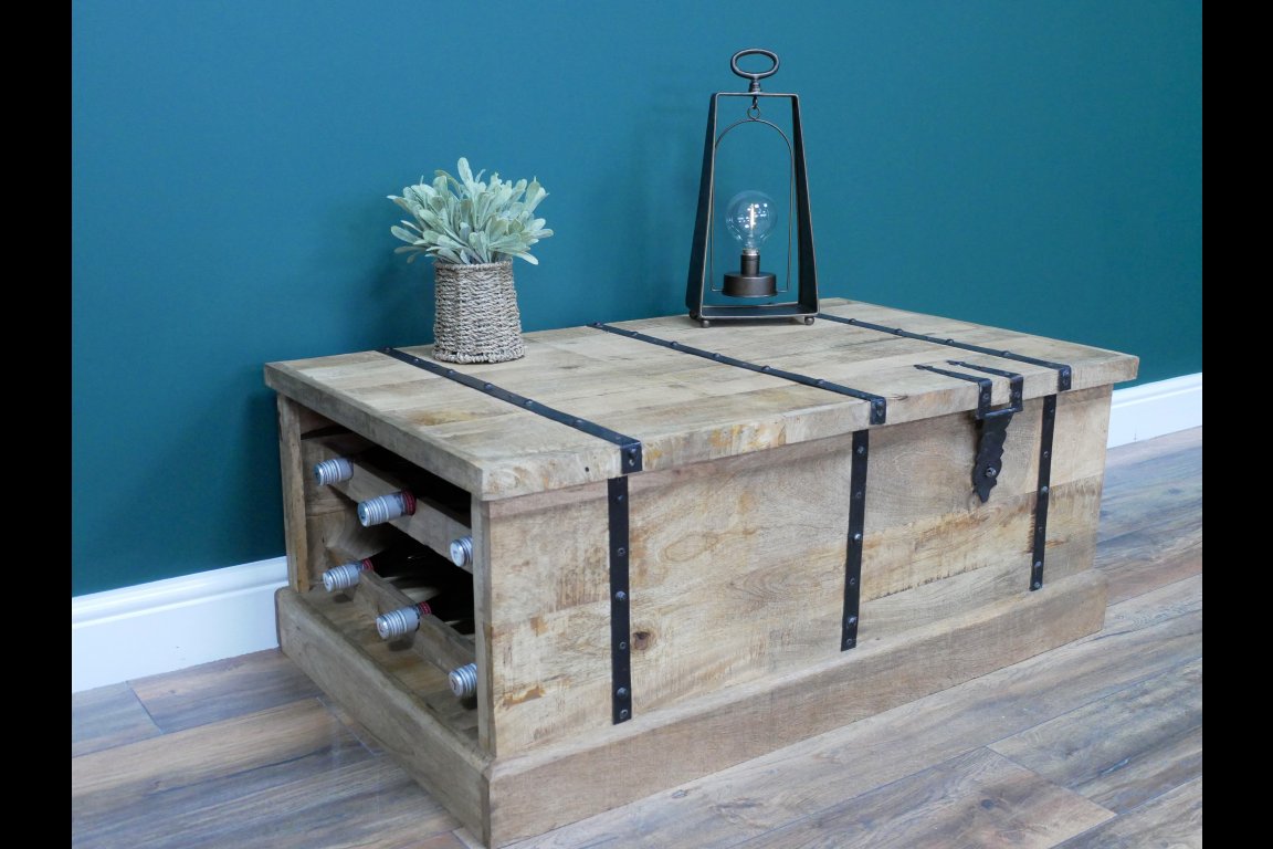 Trunk With Wine Bottle Storage