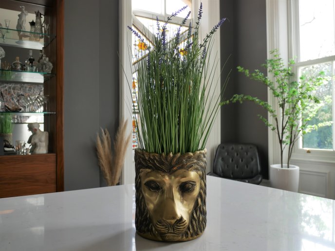 Lion Head Planter / Ice Bucket