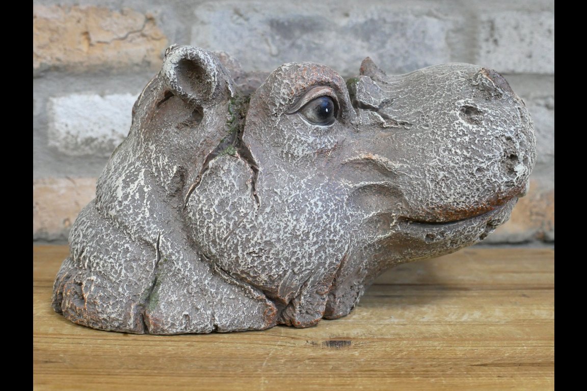 Hippo Head Planter