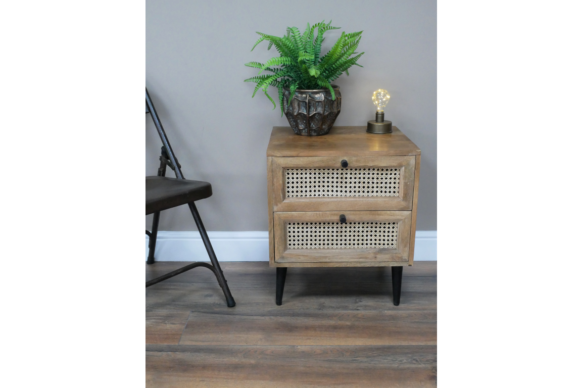 Rattan Bedside Cabinet