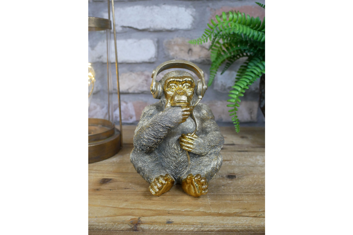 Monkey With Headphones