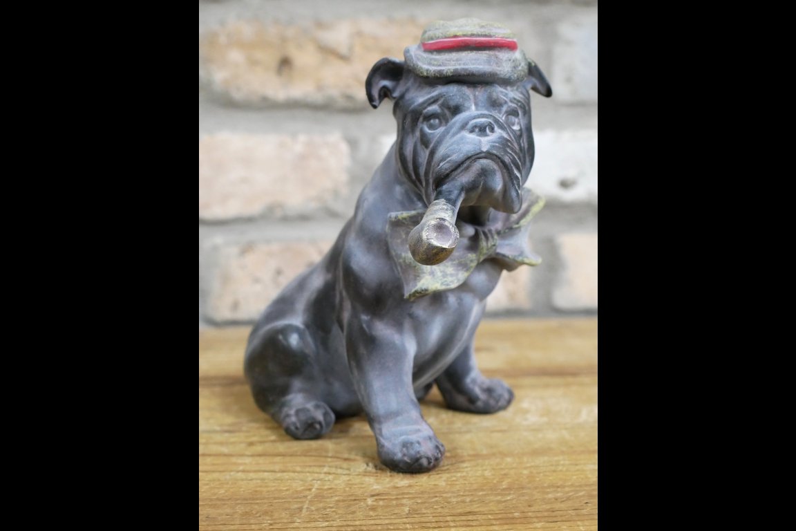 Bulldog With Pipe