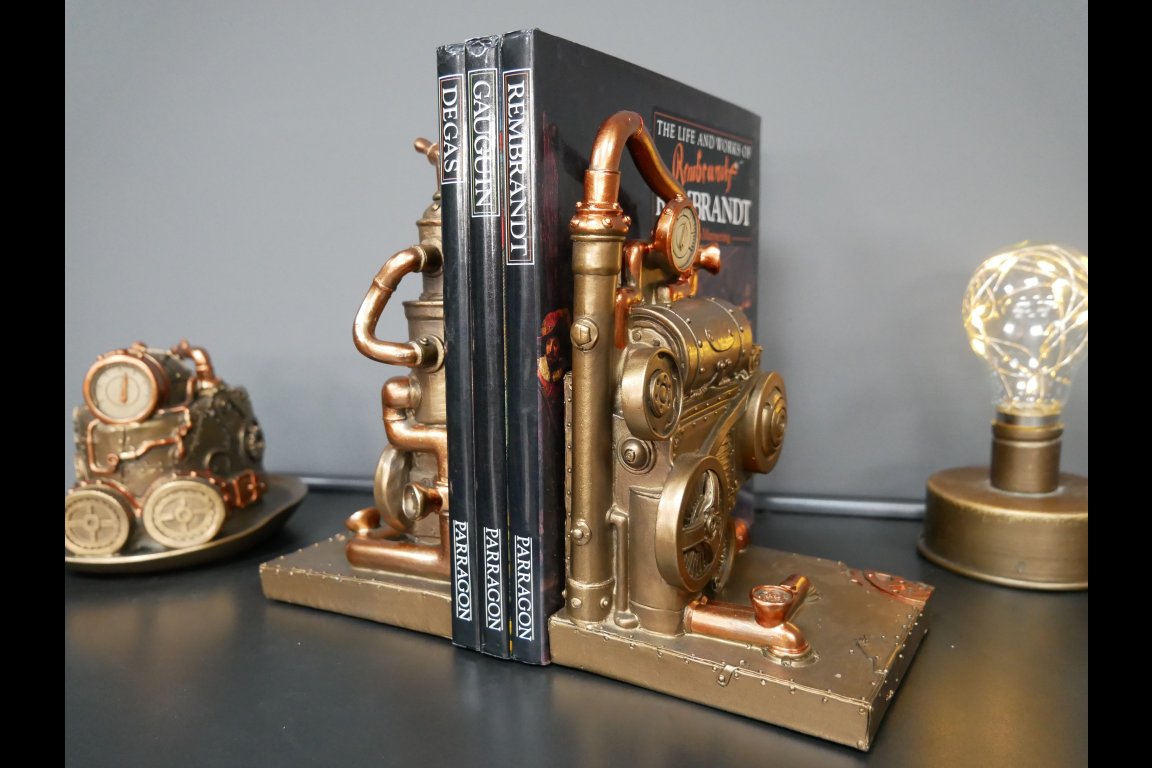 Steampunk Bookends