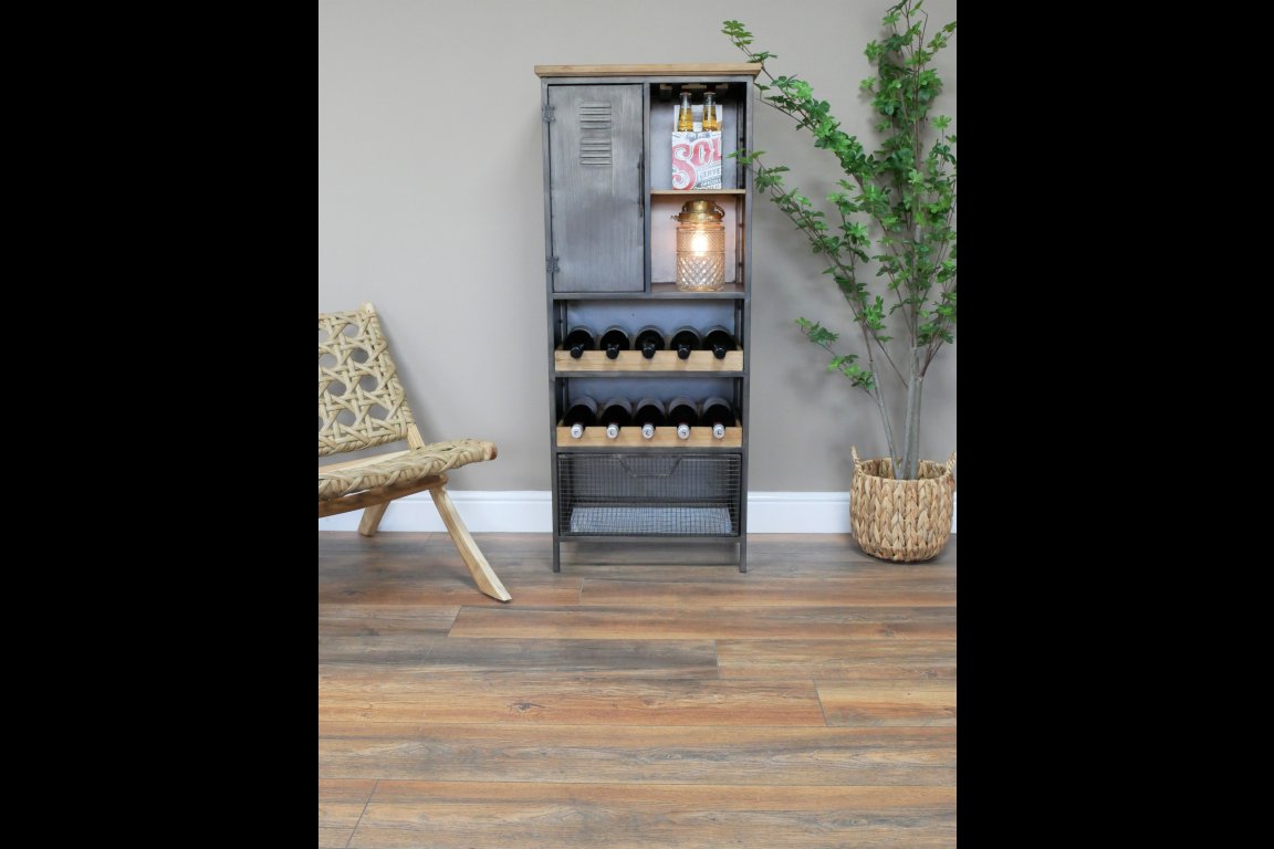 Industrial Wine Cabinet