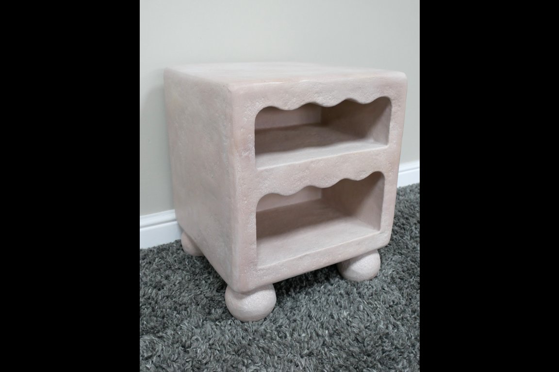 Light Pink Bedside Cabinet