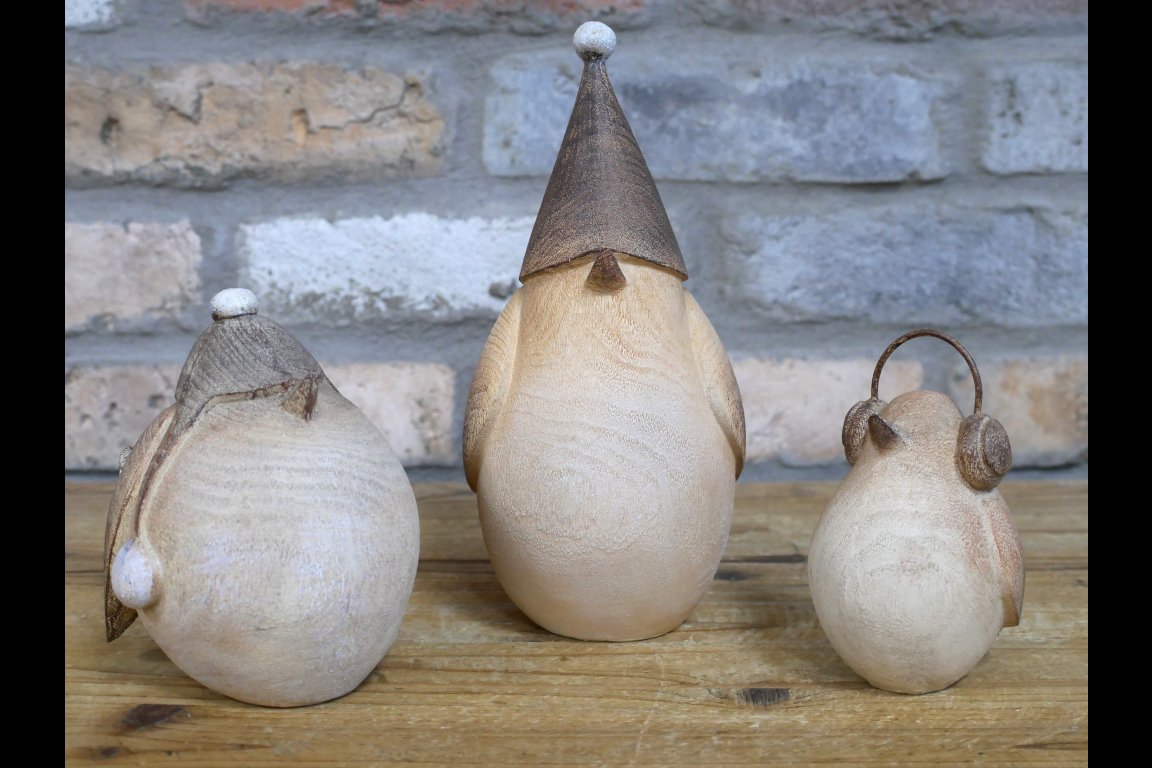 Set Of 3 Winter Birds