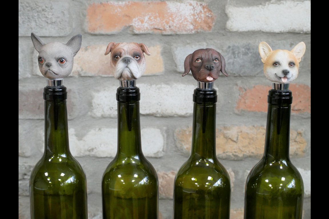Set Of Four Bottle Toppers