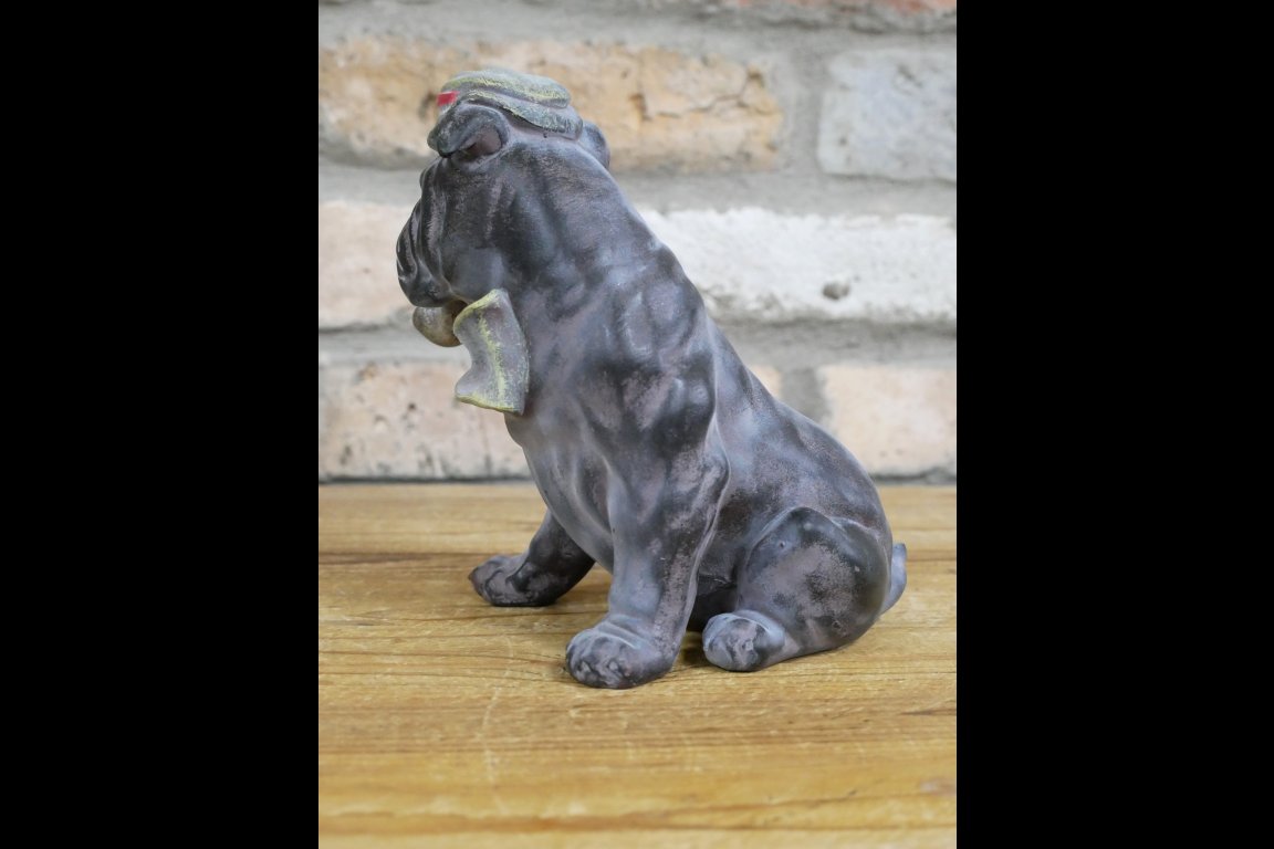 Bulldog With Pipe