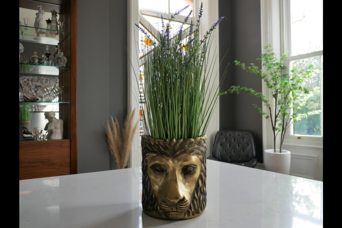 Lion Head Planter / Ice Bucket