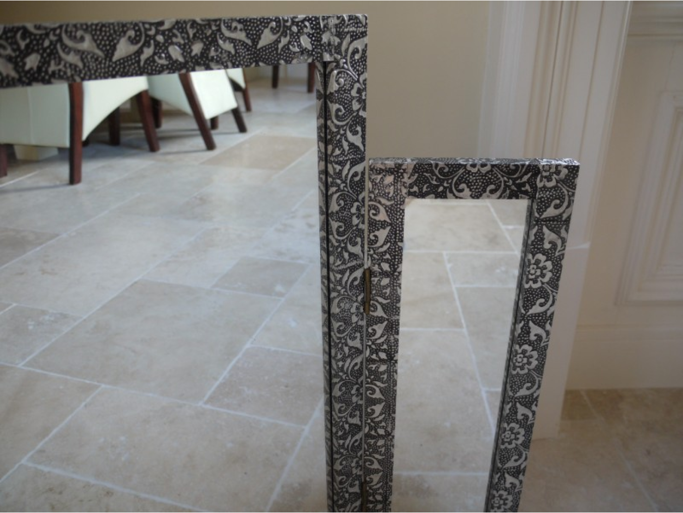 Embossed Triple Mirror