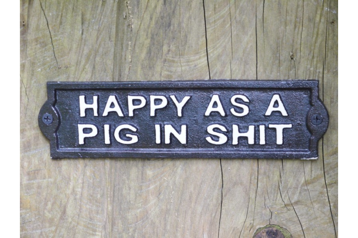 Sign (Happy Pig)