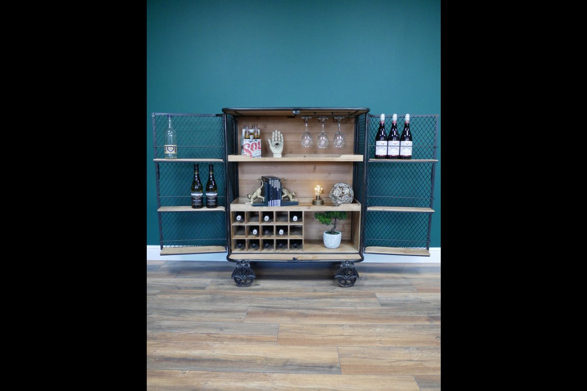 Industrial Bar Cabinet